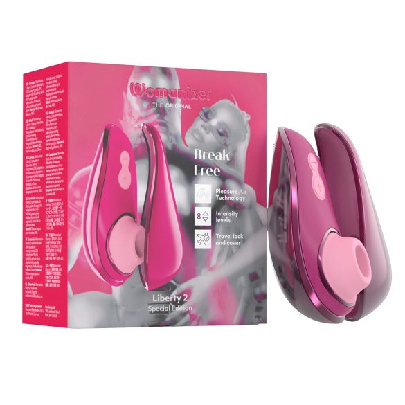Womanizer Liberty 2 Iggy Azalea - lufttryks klitoris-stimulator (pink)