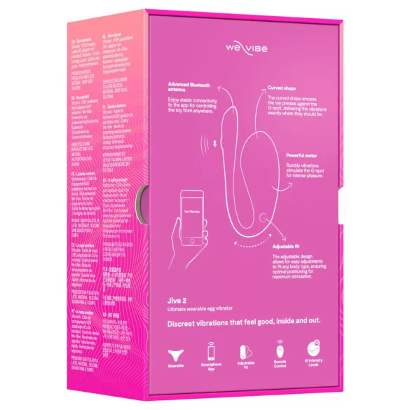 We-Vibe Jive 2 - bærbar, fjernbetjent G-punkts vibrator (lyserød)