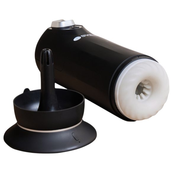 Snail Vibe Jet – Skubbende masturbator med opvarmningsfunktion (sort)