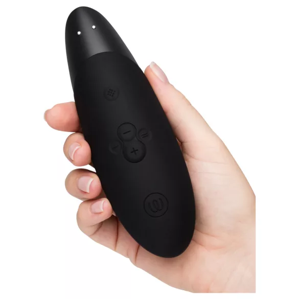 Womanizer Enhance 2-i-1 luftbølget klitorisstimulator + vibrator (sort)
