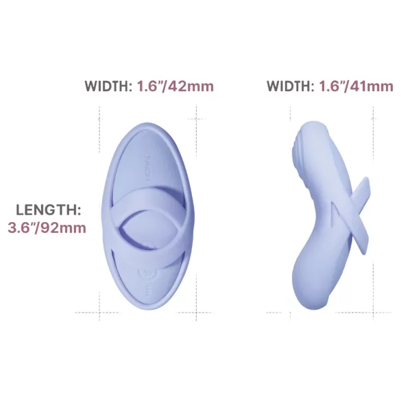 Svakom Echo 2 - finger vibrator - genopladelig - blå