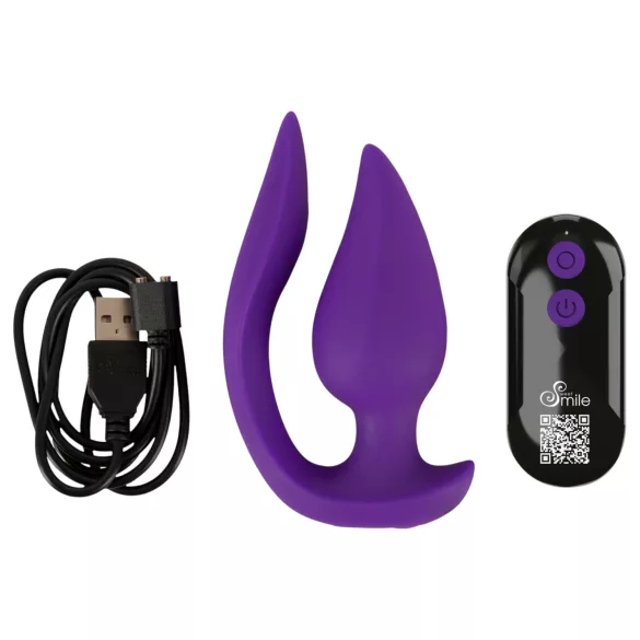 Smile - 2i1 analvibrator og klitorisvibrator - lilla