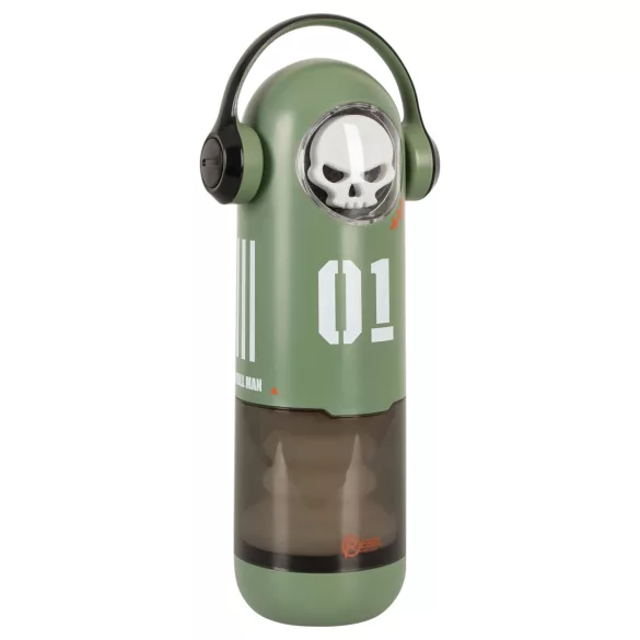 Rebel Skull - skubbende og vibrerende masturbator (grøn)