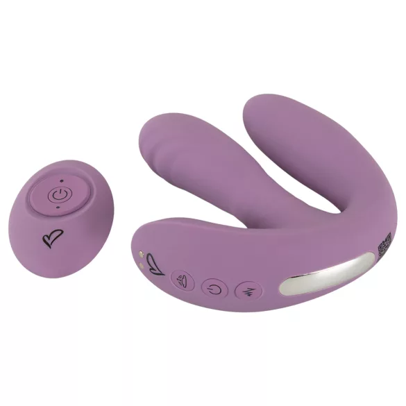 Beau Coeur Mireva - vibrator med tre arme - fjernbetjening - lilla