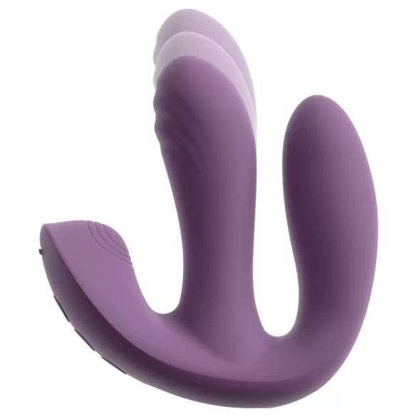 Beau Coeur Mireva - vibrator med tre arme - fjernbetjening - lilla