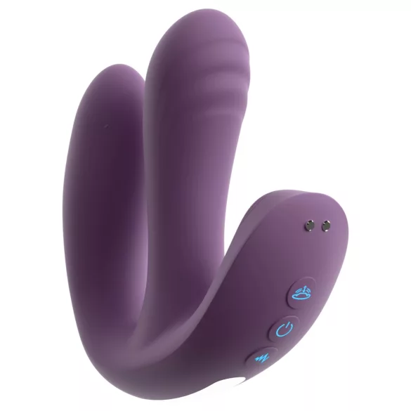 Beau Coeur Mireva - vibrator med tre arme - fjernbetjening - lilla