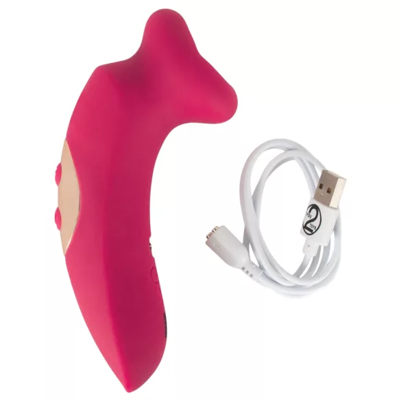 You2Toys Oral Fun - sugende og slikker klitorisvibrator (lyserød)