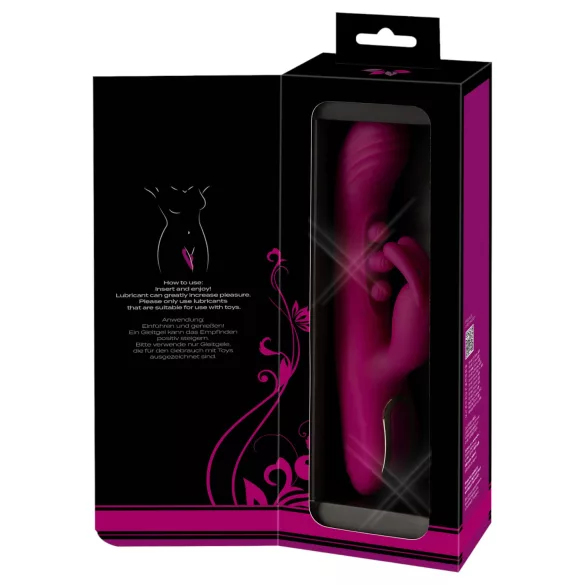 Javida - vibrator med kugler og klitorisarm - lilla