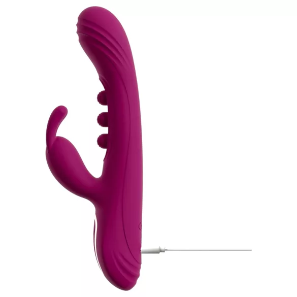 Javida - vibrator med kugler og klitorisarm - lilla