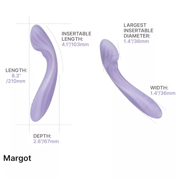 Svakom Margot - 2-motorers G-punktsvibrator (lilla)