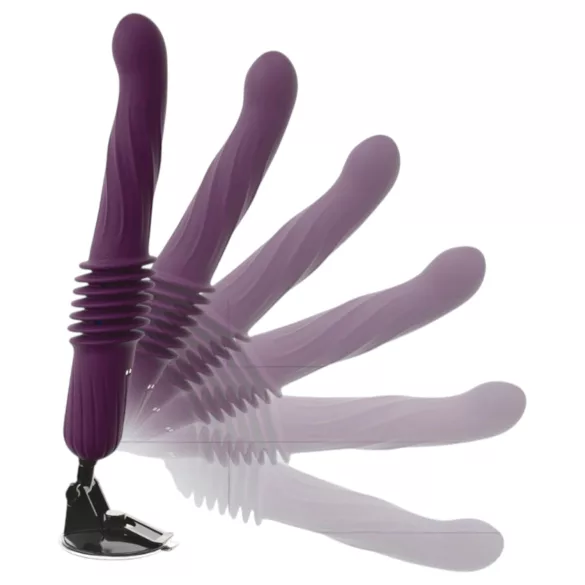 You2Toys - fjernbetjent, opvarmende thrusting-vibrator (lilla)