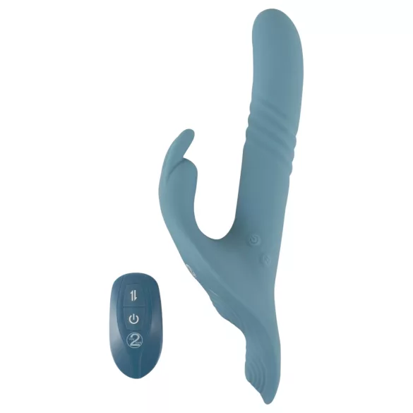 You2Toys - 3-delt påspændings-kaninvibrator med fjernbetjening (blå)