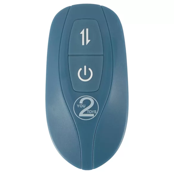 You2Toys - 3-delt påspændings-kaninvibrator med fjernbetjening (blå)