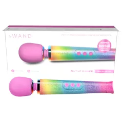 le Wand - vibrator massager - opladelig - regnbue