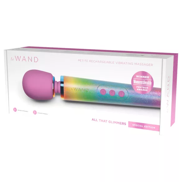 le Wand - vibrator massager - opladelig - regnbue