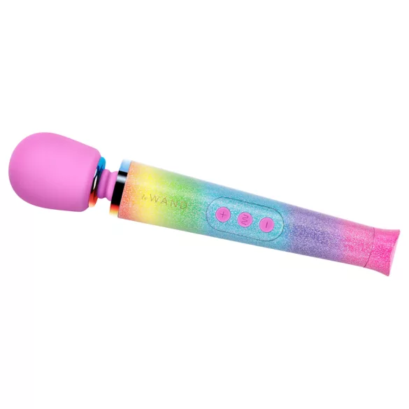 le Wand - vibrator massager - opladelig - regnbue