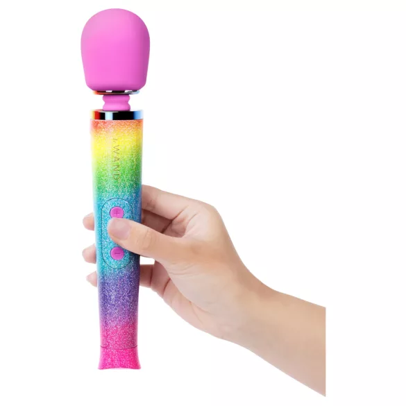 le Wand - vibrator massager - opladelig - regnbue