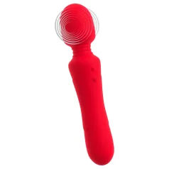 Sweet Smile - genopladelig, vandtæt wand-vibrator (rød)