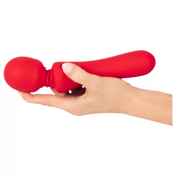 Sweet Smile - genopladelig, vandtæt wand-vibrator (rød)