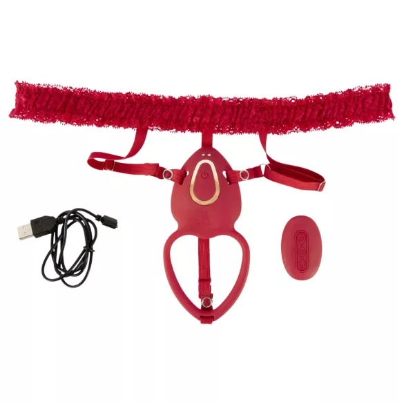 You2Toys - bærbar vibrerende klitorisstimulator (rød)