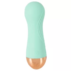 Cuties - genopladelig, vandtæt mini-vibrator (grøn)