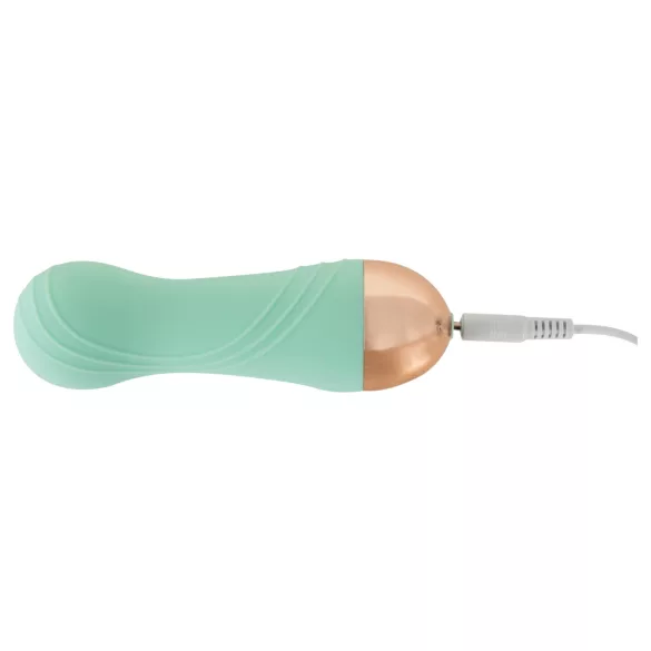 Cuties - genopladelig, vandtæt mini-vibrator (grøn)