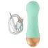 Cuties - genopladelig, vandtæt mini-vibrator (grøn)