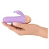 Cuties - genopladelig, vandtæt mini klitorisarm-vibrator (lilla)