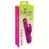 Sweet Smile - stødevibrator med roterende klitorishåndtag (pink)