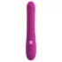 Sweet Smile - stødevibrator med roterende klitorishåndtag (pink)