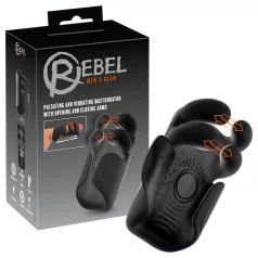 Rebel - pulserende, vibrerende masturbator (sort)