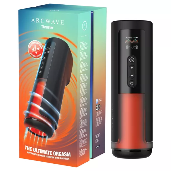 Arcwave Thruster - stødende og roterende automatisk masturbator (sort)