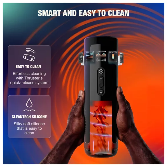 Arcwave Thruster - stødende og roterende automatisk masturbator (sort)