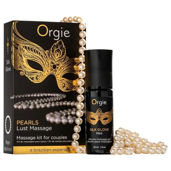 Orgie Pearls Lust - Massagegel med perlehalskæde