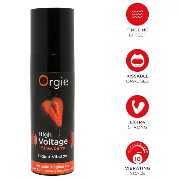 Orgie - flydende vibrator - jordbærsmag - 15ml