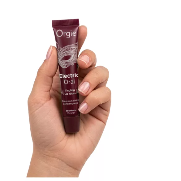 Orgie Electric Oral - prikkende lipgloss - jordbær (10 ml)