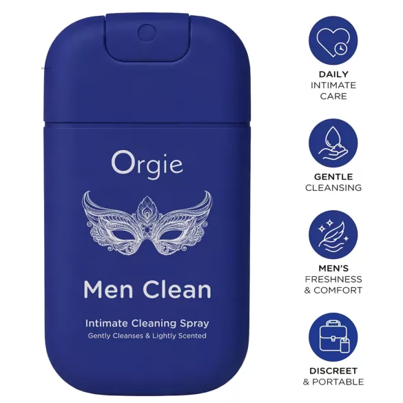Orgie Men Clean - intimrensende og opfriskende spray til mænd (30 ml)