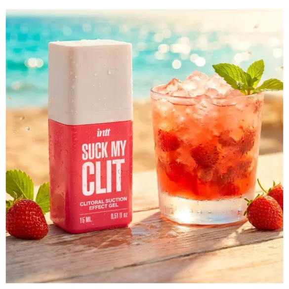 Intt Suck My Clit - klitorisstimulerende gel til kvinder - jordbær (15 ml)