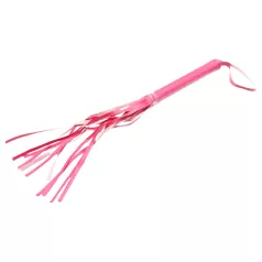 Pisk af kunstlæder BDSM domina ridepisk (pink, 42 cm)