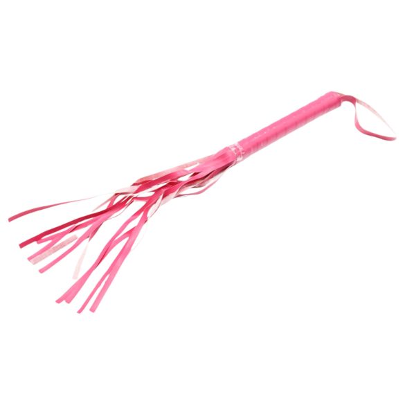Pink kunstlæder pisk (42 cm)