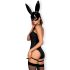 Obsessive OB7008 Sexy Bunny - forførende kanin kostume (sort) - L/XL