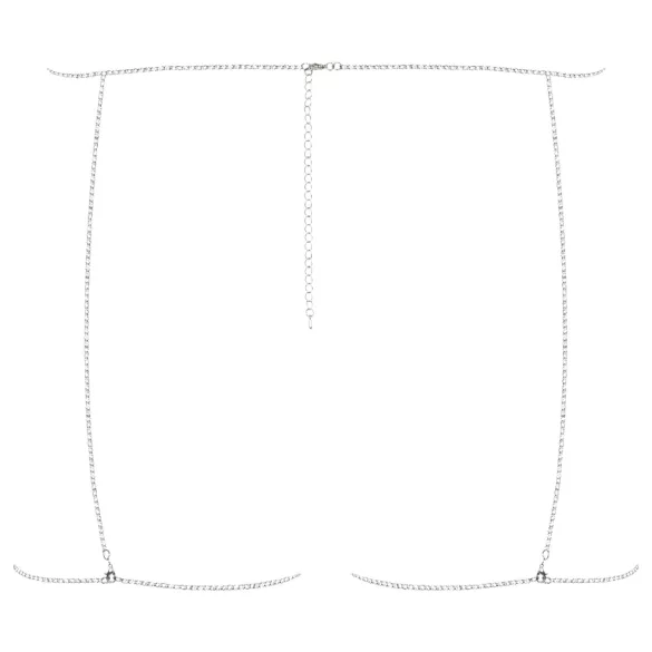 Obsessive Bijou 905 - kropssmykke sele (sølv) - S-L