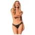 Obsessive Bella Rou - trusser - blomsterdesign - sort - M/L