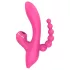 Erospace Sweet Play - G-punktsvibrator med analsonde og sugefunktion (lyserød)