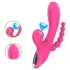 Erospace Sweet Play - G-punktsvibrator med analsonde og sugefunktion (lyserød)