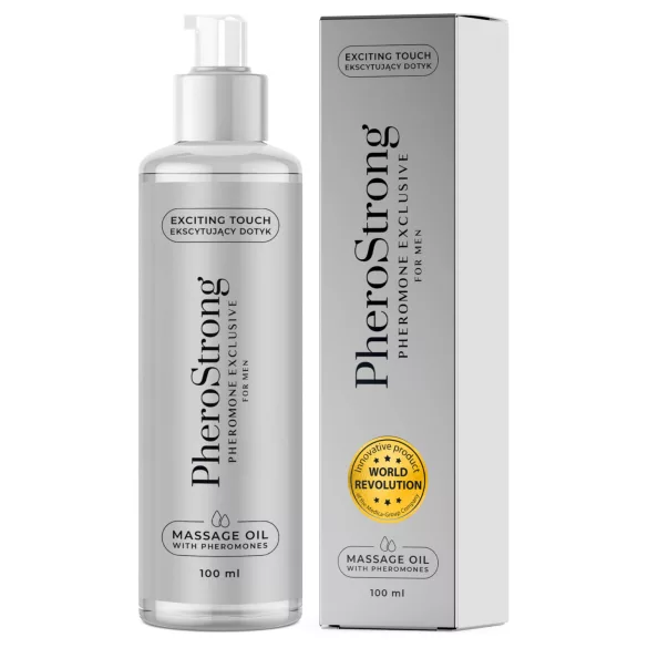 PheroStrong Exclusive - massageolie til mænd - 100ml