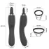 Sweet Play - 2-i-1 vibrator med klitoris-slikkelange og sugefunktion (sort)