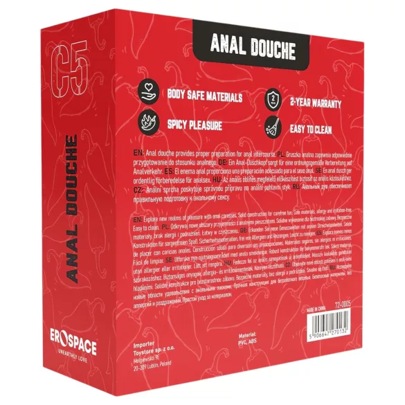 Erospace Wild Play - analbruser (sort)