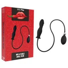 Erospace Wild Play - oppustelig analplug (sort)