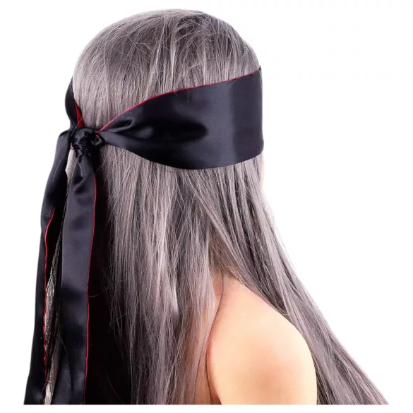 Wild Play - satin blindfold - sort/lyserød